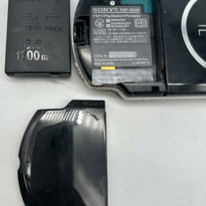 y1454TT ジャンク ゲーム機 ソニー SONY PSP本体 PSP-3000 バッテリー膨張有り ACアダプター 電源コード付き ピアノブラック 動作未確認の画像8