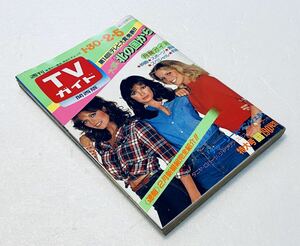 レア TVガイド/昭和57年/1982.1.30～2.5/宮本信子/桜田淳子/長山藍子/もんた/松平健/チャーリーズエンジェル レトロ芸能雑誌ビンテージ