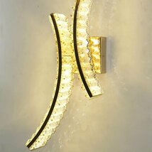 【LED付き！】 新品 粋なデザイン LED 内蔵 スワロフスキー風 クリスタル ブラケットライト 壁掛け照明 ブラケット照明 壁照明 調光対応_画像9