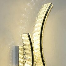 【LED付き！】 新品 粋なデザイン LED 内蔵 スワロフスキー風 クリスタル ブラケットライト 壁掛け照明 ブラケット照明 壁照明 調光対応_画像4