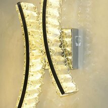 【LED付き！】 新品 粋なデザイン LED 内蔵 スワロフスキー風 クリスタル ブラケットライト 壁掛け照明 ブラケット照明 壁照明 調光対応_画像5