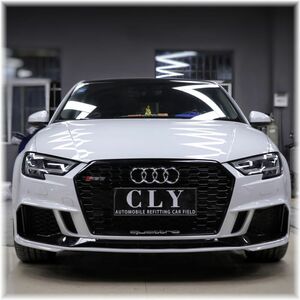 ☆2016～2019 アウディ A3用☆RS3Lookウレタン製フロントバンパー＆RSグリルset☆A3・S3 8V系・新品 エアロ