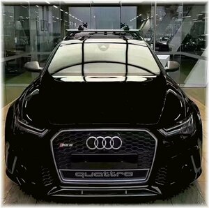 ☆2016～2018☆Audi後期A6用☆RS6Lookウレタン製フロントBumper＆RSGrille＆リアBumper＆set☆A6・S6・RS6・New item Body kit