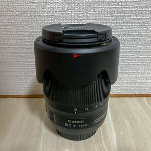 【美品】 Canon EF-S 18-135mm F3.5-5.6 IS USM 純正レンズフード フィルター付 キヤノン 