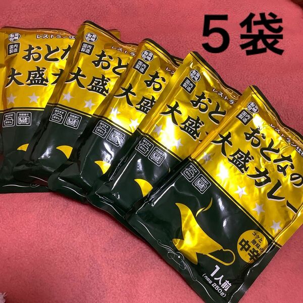 おとなの大盛カレー レストラン仕様 レトルト食品 レトルトカレー 5袋セット