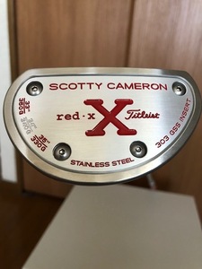 シュリンク付き SCOTTY CAMERON スコッティキャメロン Red X 303GSS 34インチ ヘッドカバー付き　