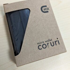 新品未使用 コルリ マイクロウォレット ブラック coruri BASIC ウィークエンダー