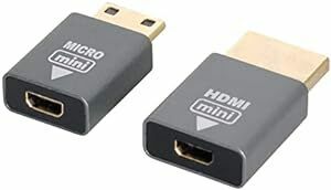 NFHK 2個/セット互換性のあるマイクロHDMIメス-ミニオス＆HDMI1.4オスアダプター4K @ 60h