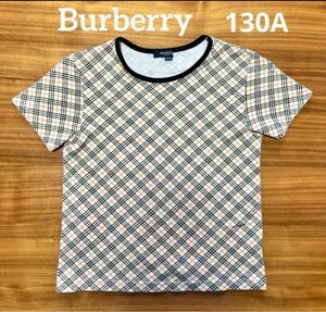 【 バーバリー 】 半袖 Tシャツ 130 130A 子供服 Burberry チェック 半袖Tシャツ キッズ