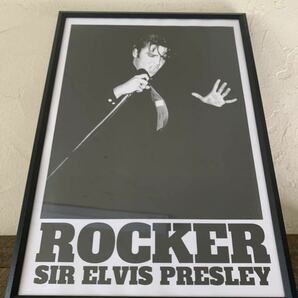 ELVIS PRESLEY エルビス A4 ポスター 額付き 送料込み rockabilly 50s Ⅶ
