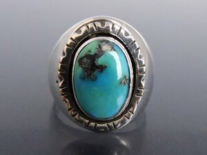  sterling silver turquoise P. A. Smith work ring ring Navajo group Indian jewelry 21 number 