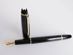 regular goods MONTBLANC Montblanc fountain pen my shuta-shutik pen .4810 14K 585 Gold black × Gold color in the case 
