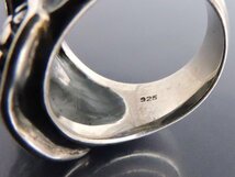シルバー925 指輪 リング ドクロ スカルヘッド ブタ鼻デザイン 19号_画像7