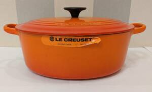 【11626】LE　CREUSET　ル・クルーゼ　お鍋　27cm　調理　料理　煮る　炊く　揚げる　フランス　家庭用　百年鍋　趣味　習い事