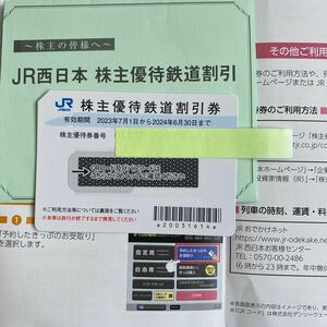 JR west Japan stockholder hospitality railroad discount ticket one sheets 