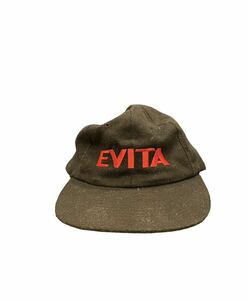 90s EVITA ムービー　キャップ　BLK CAP 帽子 FREE スナップバック 