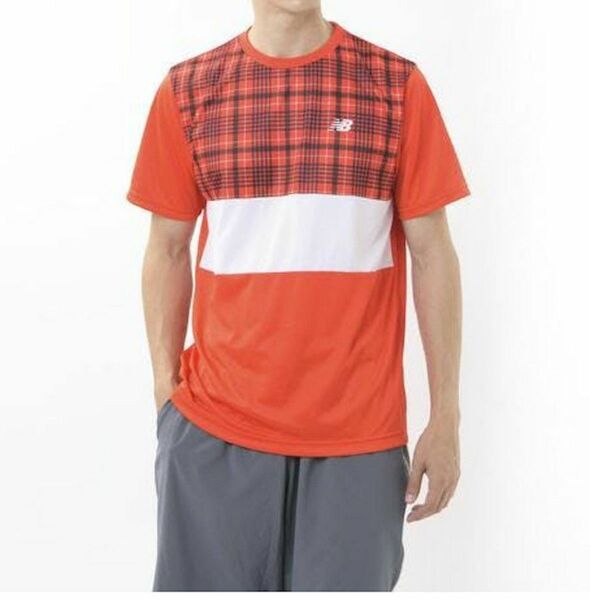 ニューバランス 半袖 Tシャツ ロゴ 新品 メンズ 速乾 春夏 ランニング テニス