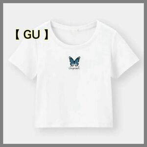 【新品・未使用/タグ付き】GU / ショート丈トップス