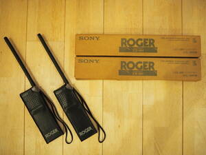 SONY（ソニー）トランシーバー　ROGER（ラジャー）ICB-18H　2台　未使用