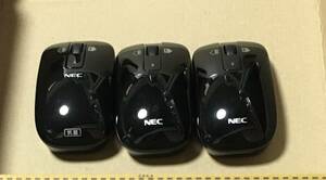 [NEC оригинальный 3 шт. комплект ] NEC беспроводная мышь MG-1625 ресивер нет чёрный 