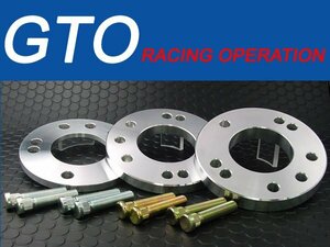 新品☆GTO　GTスペーサー【ボルト付・ホンダ車専用】　厚み10mm　PCD114.3　4穴/5穴　P1.5　ハブ径φ73　シルバー