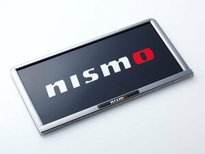 新品☆NISMO【ニスモ】　ブラッククロームナンバープレートリム【リア】　ノート（E12）　全車