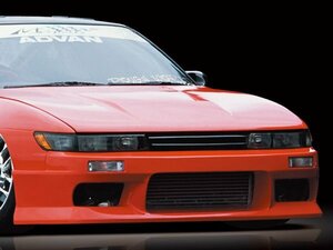 新品☆MAC【マック】　Msports[タイプB]　シルビア（S13）　フロントバンパースポイラー[クリアウインカー付]（未塗装）