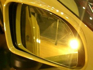  новый товар * широкоугольный украшать зеркало заднего вида [ Gold ] Chrysler Jeep Wrangler (TJ40 серия ) 02/12~07/02 autobahn [AUTBAHN]