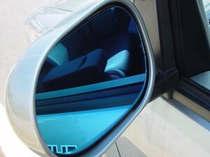  новый товар * широкоугольный украшать зеркало заднего вида [ голубой ] Chrysler Grand Cherokee (ZMX*ZY) 96~99/04 левая сторона маленький зеркало / правая сторона большой зеркало 