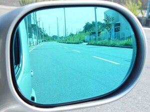  новый товар * широкоугольный украшать зеркало заднего вида [ голубой ] Chrysler PT Cruiser 00~ левый руль машина autobahn [AUTBAHN]
