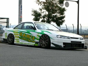 新品☆URAS【ユーラス】　TYPE-GT　サイドステップ(FRP/未塗装)　シルビア 後期(S14)　【のむけん|ノムケン】