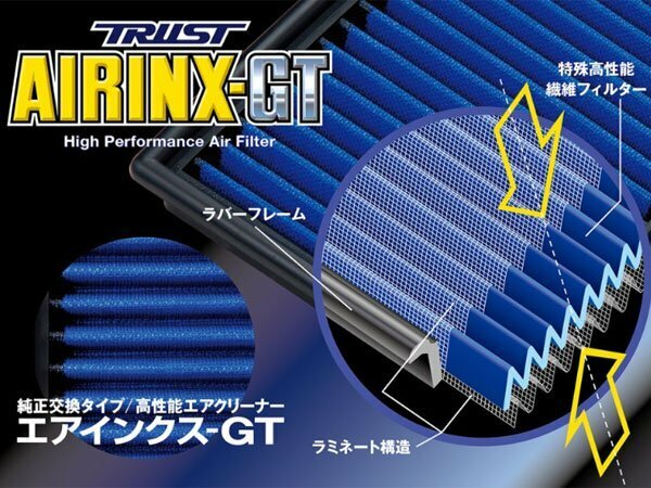 新品☆TRUST【トラスト】　Greddy エアインクスGT　ワゴンRソリオ(MA64S)　00.12～05.08　K10A　【エアクリーナー|グレッディ】