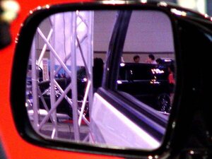  новый товар * широкоугольный украшать зеркало заднего вида [ розовый лиловый ] Chrysler Jeep Wrangler (TJ40 серия ) 96/11~02/11 autobahn 