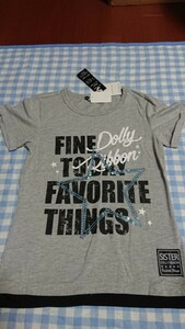 ♪140☆未使用・保管品☆DollyRibbon☆半袖Tシャツ　ロゴ150