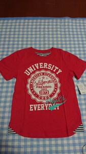 ♪137☆未使用・保管品☆CHEROKEE☆アメカジ半袖Tシャツ　赤140