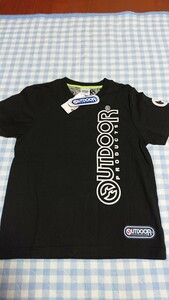 ♪137☆未使用・保管品☆OUTDOOR☆半袖Tシャツ　黒140