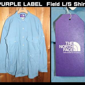 送料無料 即決【未使用】 THE NORTH FACE PURPLE LABEL nanamica ★ Field L/S Shirt (XLサイズ) ★ ノースフェイス シャツ NT3311N BL