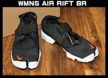 送料無料 即決【未使用】 NIKE ★ WMNS AIR RIFT BR (US11/28cm) ★ ナイキ エア リフト DN1338-001 箱付き ブラック オレンジ_画像1