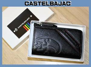  free shipping special price prompt decision [ unused ] CASTELBAJAC * cow leather 4 ream key case (doro watt ) * Castelbajac tax included regular price 6600 jpy product number 071602 black ②