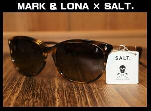 送料無料 特価即決【未使用】 MARK & LONA × SALT. ★ PATTI サングラス ★ マーク&ロナ 偏向レンズ ゴルフ 国内正規品 チタン チタニウム