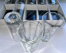 カメイグラス ◆タンブラー９個 八角タンブラー◆ カメイガラス ９コ KAMEI GLASS MADE IN THAILAND 未使用_画像6