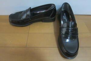 着用極少 HARUTA ハルタ School Loafers ローファー 靴 シューズ 日本製 黒 25.5㎝EEE O2405A