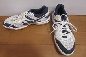 asics Asics TVR482 volleyball shoes Livre EX 7 white × navy blue 24.5.O2405B