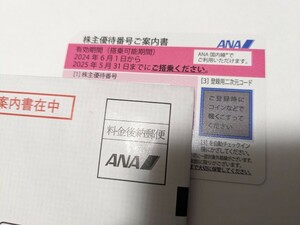 全日空 ANA 株主優待（コード通知)　
