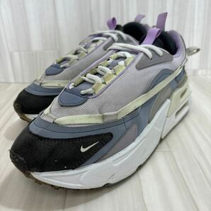 KT240426 D-34 NIKE ナイキ AIRMAX FURYOSA エアマックス フュリオサ 厚底 カジュアルスニーカー パープル系 レディース 25.5cmの画像2