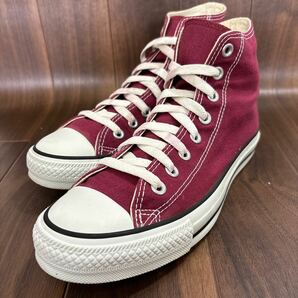 KT240426 D-64 CONVERSE コンバース ALLSTAR オールスター ハイカットスニーカー カジュアルスニーカー ワインレッド メンズ 25.5cmの画像2