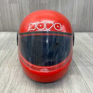 US240429 C-77 NAVA ナバ フルフェイス バイク　レーシング ツーリング バイク用品 XL レッド ヘルメット 現状品