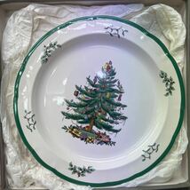 US240429 C-116 spode スポード イングランド製 クリスマスツリー 食器 洋食器 プレート 大皿 カップソーサー まとめ 現状品_画像6