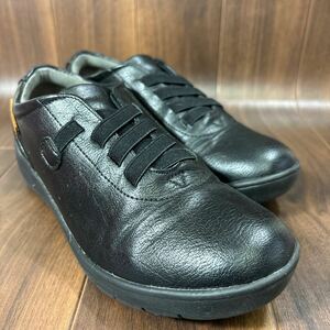 KT240426 D-66 HAWKINS Hawkins leather shoes casual shoes walking shoes black lady's 23EEE