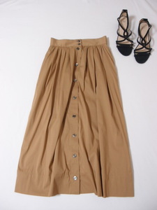  framework tuck gya The - middle skirt front button skirt 